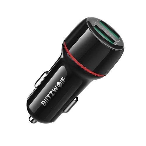Kup Ładowarka samochodowa Blitzwolf BW-SD5, 25W, QC 3.0, 2x USB (czarna) - BLZ226BLK - {ean13} - Sklep Home Screen
