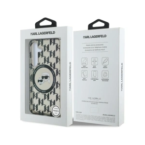 Buy Karl Lagerfeld Button Karl&Choupette Heads On KL Pattern MagSafe Samsung Galaxy S25 black - KLD21876 - {ean13} - Home Screen Store Europe