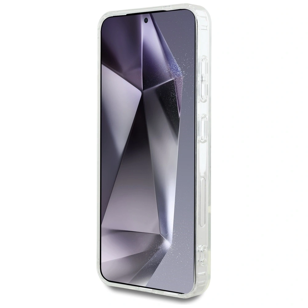 Etui Karl Lagerfeld Button Choupette Head Printed Logo MagSafe do Samsung Galaxy S25 biały