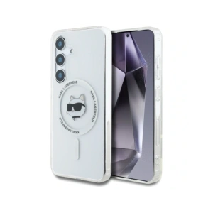Kup Etui Karl Lagerfeld Button Choupette Head Printed Logo MagSafe do Samsung Galaxy S25+ Plus bílý - KLD21879 - {ean13} - Sklep Home Screen