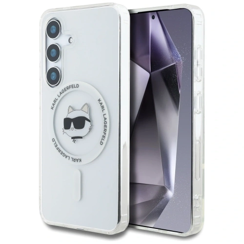 Buy Karl Lagerfeld Button Choupette Head Printed Logo MagSafe Samsung Galaxy S25+ Plus white - KLD21879 - {ean13} - Home Screen Store Europe