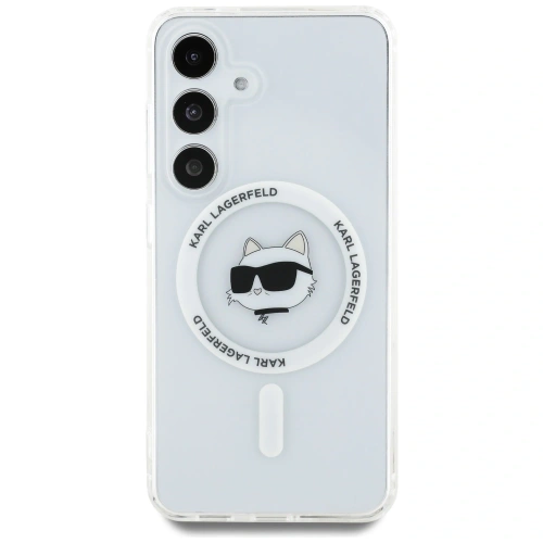Kup Etui Karl Lagerfeld Button Choupette Head Printed Logo MagSafe do Samsung Galaxy S25+ Plus bílý - KLD21879 - {ean13} - Sklep Home Screen
