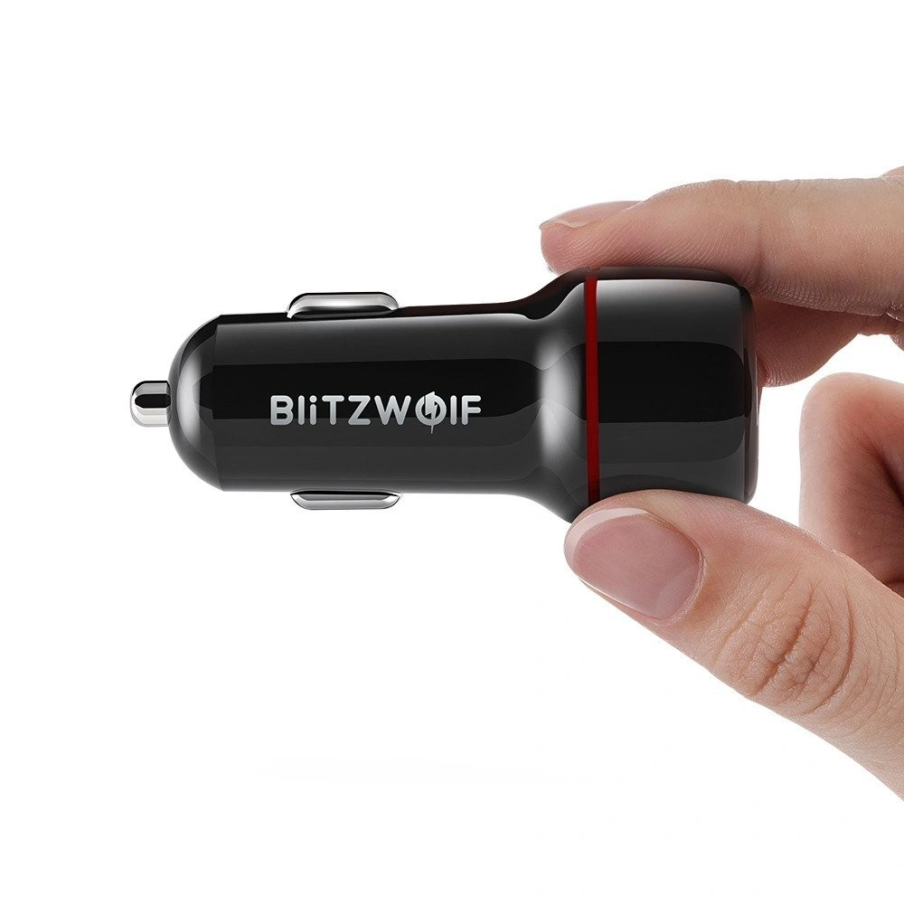 Ładowarka samochodowa Blitzwolf BW-SD5, 25W, QC 3.0, 2x USB (czarna)