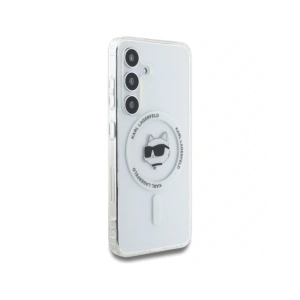 Kup Etui Karl Lagerfeld Button Choupette Head Printed Logo MagSafe do Samsung Galaxy S25+ Plus bílý - KLD21879 - {ean13} - Sklep Home Screen