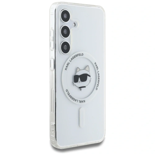 Kup Etui Karl Lagerfeld Button Choupette Head Printed Logo MagSafe do Samsung Galaxy S25+ Plus bílý - KLD21879 - {ean13} - Sklep Home Screen
