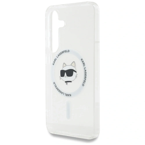Kup Etui Karl Lagerfeld Button Choupette Head Printed Logo MagSafe do Samsung Galaxy S25+ Plus bílý - KLD21879 - {ean13} - Sklep Home Screen
