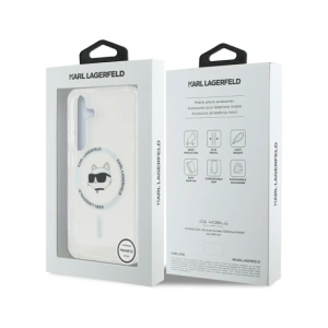 Kup Etui Karl Lagerfeld Button Choupette Head Printed Logo MagSafe do Samsung Galaxy S25+ Plus bílý - KLD21879 - {ean13} - Sklep Home Screen
