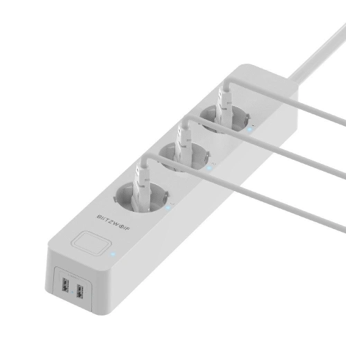 Buy Blitzwolf BW-SHP9 Smart Power Strip 3300W 3 Outlets EU with Dual USB 2.4A - BLZ227 - {ean13} - Home Screen Store Europe