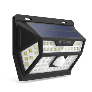 Kup Externí solární LED lampa Blitzwolf BW-OLT1 s pohybovým a soumrakovým senzorem, 2200mAh - BLZ229 - {ean13} - Sklep Home Screen