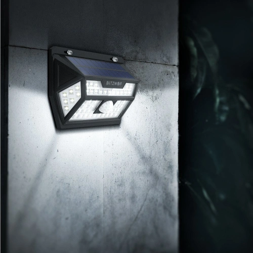 Kup Blitzwolf BW-OLT1 Außen-LED-Solarlampe mit Bewegungs- und Dämmerungssensor, 2200mAh - BLZ229 - {ean13} - Sklep Home Screen