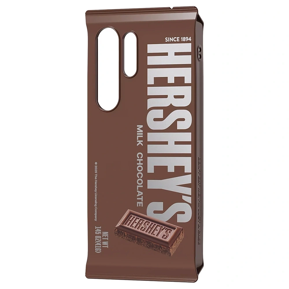 Etui Samsung Hershey`s Milk Chocolate Snack do Galaxy S25 Ultra brązowy
