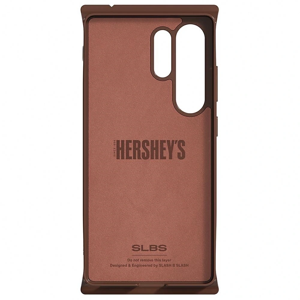 Etui Samsung Hershey`s Milk Chocolate Snack do Galaxy S25 Ultra brązowy