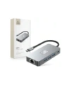 Tech-Protect HB05 HUB Adapter 9in1 USB-C + USB-A 2.0 + USB-A 3.0 + HDMI 4K60Hz + SD/TF + PD 100W + Ethernet RJ45 1000Mbps Space Grey