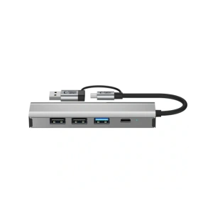 Kup Tech-Protect HB03 HUB Adapter 5in1 USB-C + USB-A 2.0 + USB-A 3.0 + Ethernet RJ45 Űrszürke - THP3864 - {ean13} - Sklep Home Screen