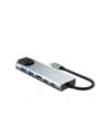 Kup Tech-Protect HB02 HUB Adapter 6in1 USB-C + USB-A 2.0 + USB-A 3.0 + HDMI 4K30Hz + Ethernet RJ45 + PD 100W Gri Spațial - THP3865 - {ean13} - Sklep Home Screen