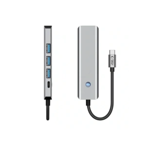 Kup Tech-Protect HB01 HUB Adapter 5in1 USB-C + USB-A 3.0 + HDMI 4K60Hz + PD 100W Űrszürke - THP3866 - {ean13} - Sklep Home Screen