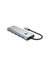 Kup Tech-Protect HB04 HUB Adapter 9in1 USB-C + USB-A 2.0 + USB-A 3.0 + HDMI 4K60Hz + SD/TF + PD 100W + Jack 3.5mm Gri Spațial - THP3867 - {ean13} - Sklep Home Screen