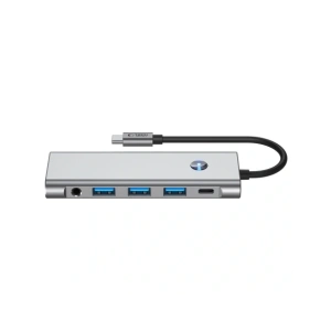 Kup Tech-Protect HB04 HUB Adapter 9in1 USB-C + USB-A 2.0 + USB-A 3.0 + HDMI 4K60Hz + SD/TF + PD 100W + Jack 3.5mm Űrszürke - THP3867 - {ean13} - Sklep Home Screen