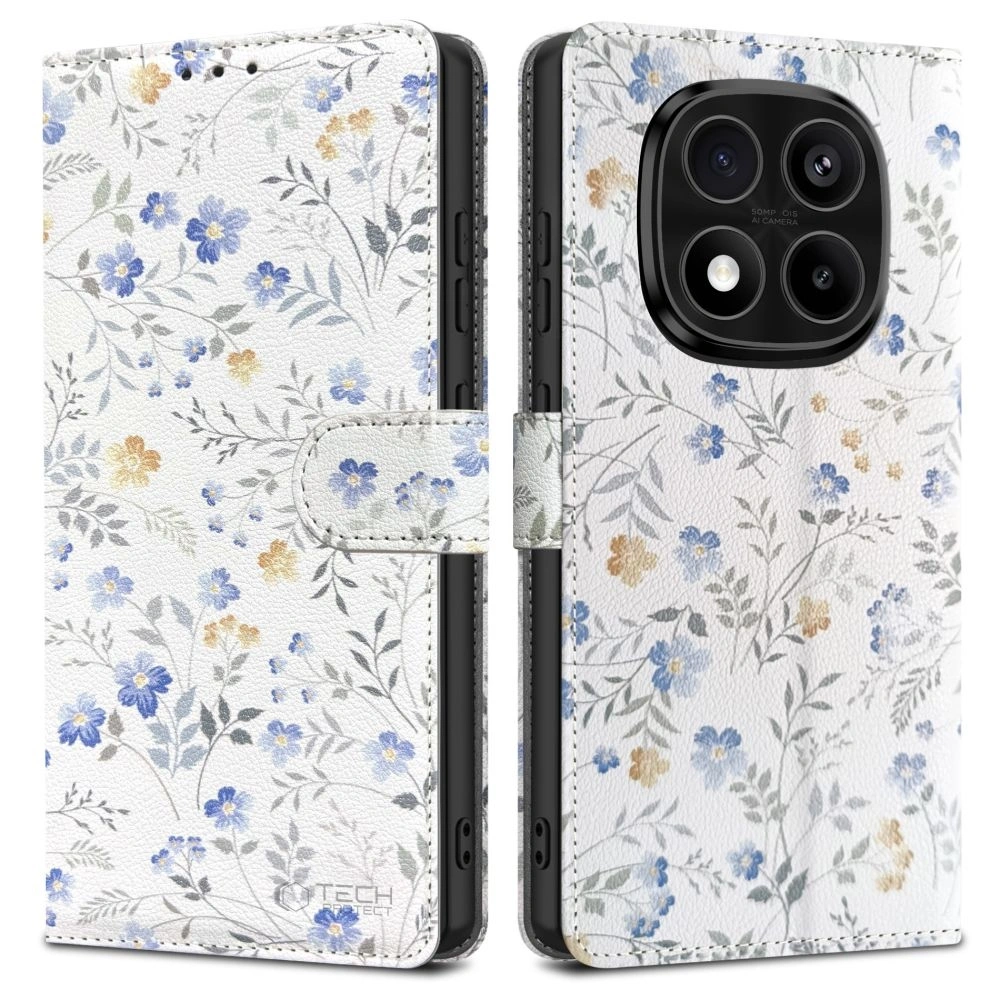 Etui z klapką Tech-Protect Wallet Xiaomi Redmi Note 14 Pro 5G / Pro+ Plus 5G / Poco X7 5G Spring Flowers