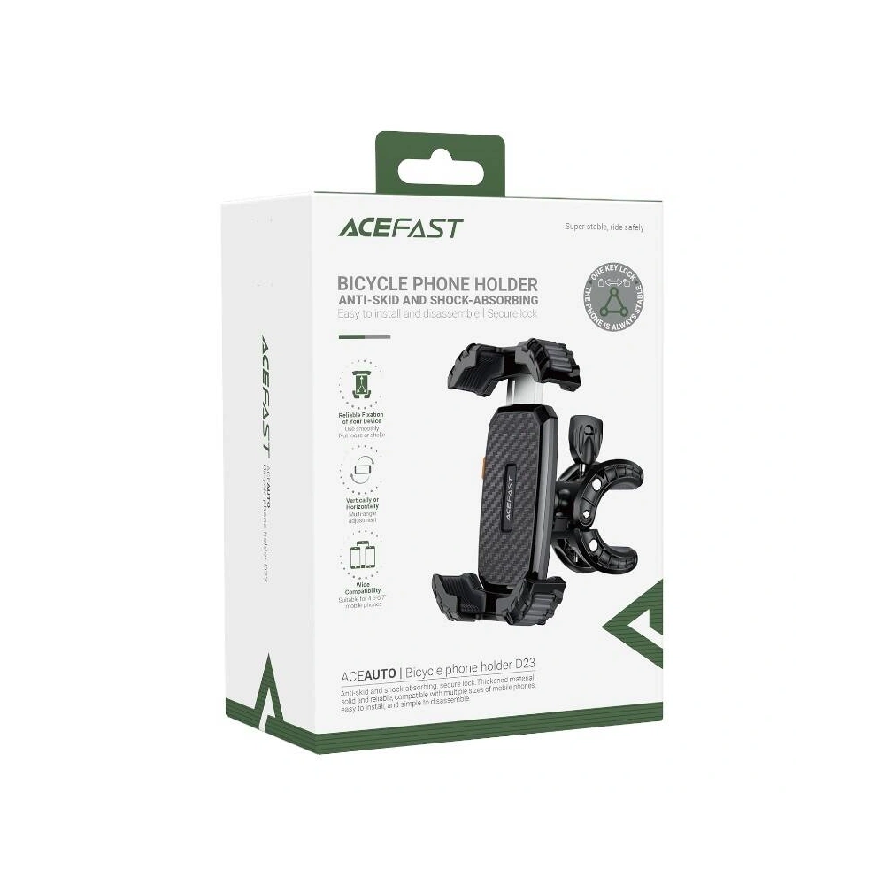 Uchwyt rowerowy Acefast D23 na telefon (czarny)