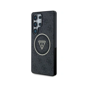 Kup Guess 4G Glitter Triangle Gombok MagSafe Samsung Galaxy S25 Ultra fekete - GUE4286 - {ean13} - Sklep Home Screen