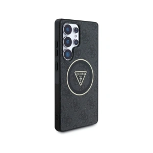 Kup Guess 4G Glitter Triangle Gombok MagSafe Samsung Galaxy S25 Ultra fekete - GUE4286 - {ean13} - Sklep Home Screen