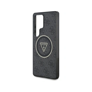 Kup Guess 4G Glitter Triangle Gombok MagSafe Samsung Galaxy S25 Ultra fekete - GUE4286 - {ean13} - Sklep Home Screen