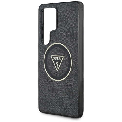 Kup Etui Guess 4G Glitter Triangle Buttons MagSafe do Samsung Galaxy S25 Ultra czarny - GUE4286 - {ean13} - Sklep Home Screen