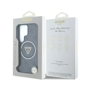 Kup Guess 4G Glitter Triangle Gombok MagSafe Samsung Galaxy S25 Ultra fekete - GUE4286 - {ean13} - Sklep Home Screen