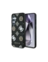 Etui Guess 4G Printed Colored Peony Pattern MagSafe do Samsung Galaxy S25 czarny