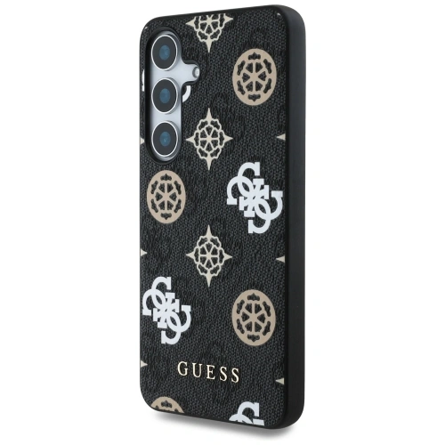 Buy Guess 4G Printed Colored Peony Pattern MagSafe Samsung Galaxy S25 black - GUE4287 - {ean13} - Home Screen Store Europe