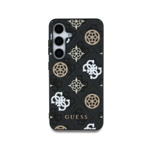 Buy Guess 4G Printed Colored Peony Pattern MagSafe Samsung Galaxy S25 black - GUE4287 - {ean13} - Home Screen Store Europe