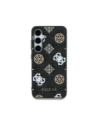 Kup Etui Guess 4G tištěný barevný vzor pivoňky MagSafe pro Samsung Galaxy S25 černý - GUE4287 - {ean13} - Sklep Home Screen