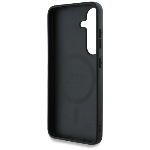 Kup Guess 4G Tipărit Colorat Model de Bujor MagSafe Samsung Galaxy S25 negru - GUE4287 - {ean13} - Sklep Home Screen