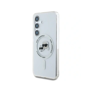 Buy Karl Lagerfeld Button Karl & Choupette Heads Printed Logo MagSafe Samsung Galaxy S25+ Plus white - KLD21881 - {ean13} - Home Screen Store Europe