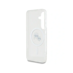 Kup Etui Karl Lagerfeld Button Karl & Choupette Heads Printed Logo MagSafe do Samsung Galaxy S25+ Plus bílý - KLD21881 - {ean13} - Sklep Home Screen