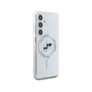 Buy Karl Lagerfeld Button Karl & Choupette Heads Printed Logo MagSafe Samsung Galaxy S25 white - KLD21882 - {ean13} - Home Screen Store Europe