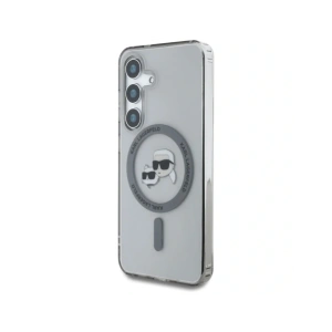 Buy Karl Lagerfeld Button Karl & Choupette Heads Printed Logo MagSafe Samsung Galaxy S25+ Plus black - KLD21883 - {ean13} - Home Screen Store Europe