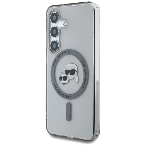 Kup Etui Karl Lagerfeld Button Karl & Choupette Heads Printed Logo MagSafe do Samsung Galaxy S25+ Plus czarny - KLD21883 - {ean13} - Sklep Home Screen