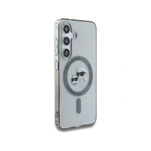 Buy Karl Lagerfeld Button Karl & Choupette Heads Printed Logo MagSafe Samsung Galaxy S25+ Plus black - KLD21883 - {ean13} - Home Screen Store Europe
