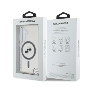Kup Etui Karl Lagerfeld Button Karl & Choupette Heads Printed Logo MagSafe do Samsung Galaxy S25+ Plus czarny - KLD21883 - {ean13} - Sklep Home Screen