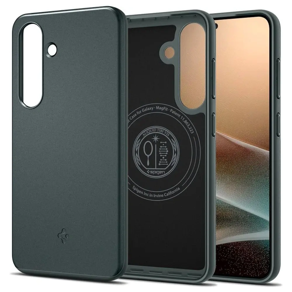 Etui Spigen Thin Fit Mag MagSafe Samsung Galaxy S25 Abyss Green