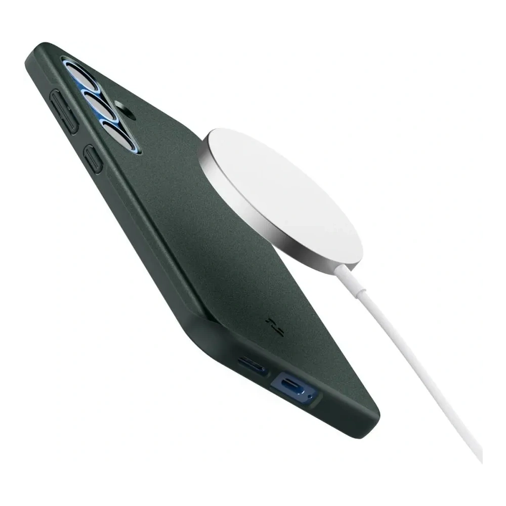 Etui Spigen Thin Fit Mag MagSafe Samsung Galaxy S25 Abyss Green