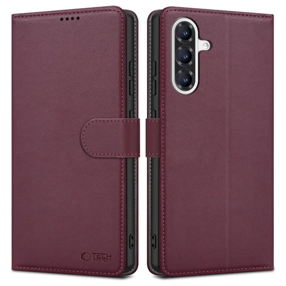 Etui Tech-Protect Wallet Samsung Galaxy A36 5G Mulberry