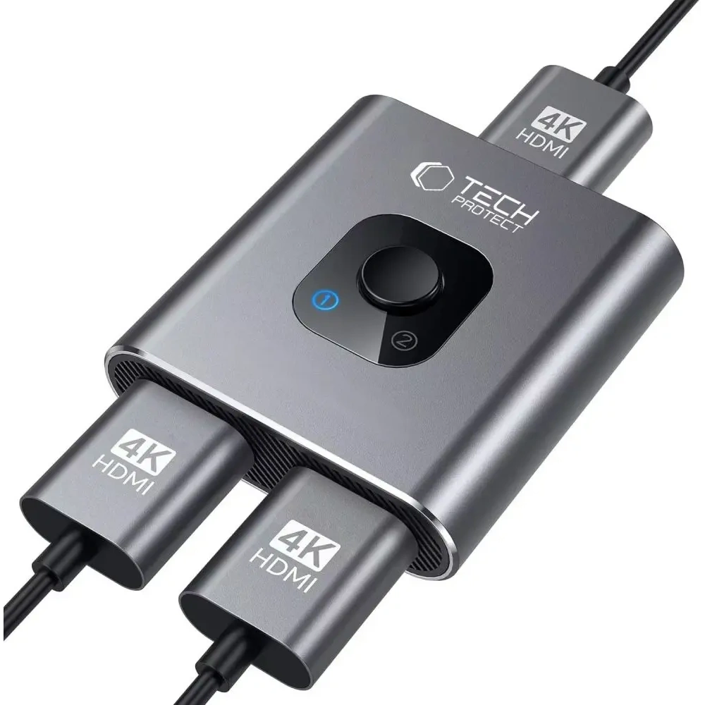 Adapter Tech-Protect HB07 HUB 2in1 HDMI 4K 60Hz Space Grey