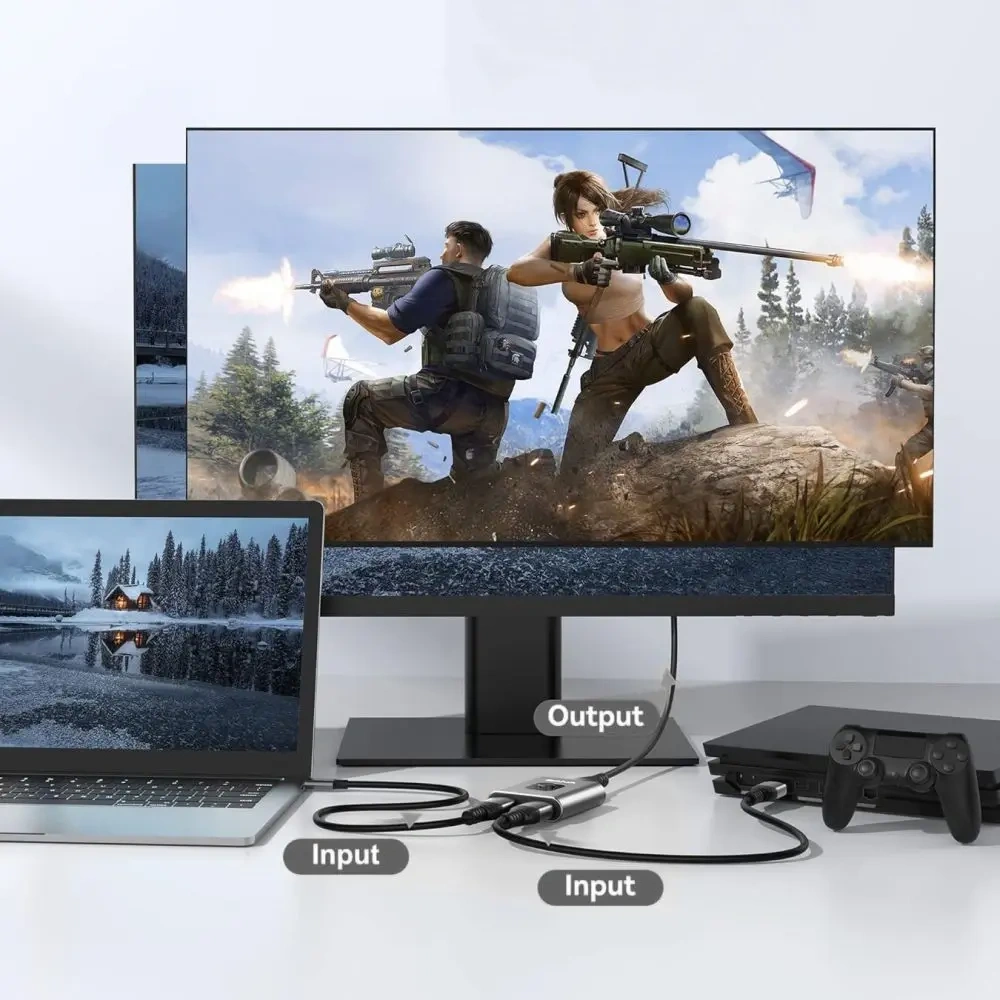 Adapter Tech-Protect HB07 HUB 2in1 HDMI 4K 60Hz Space Grey