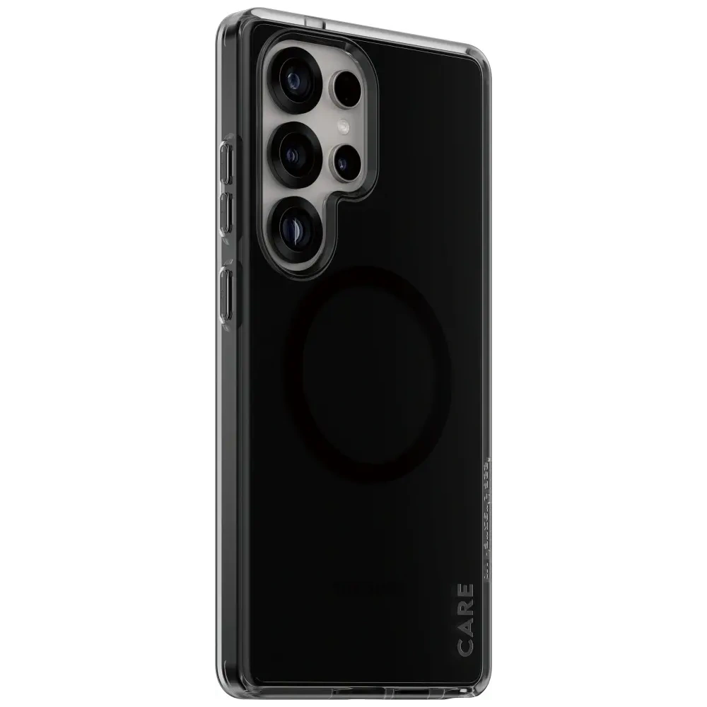 Etui CARE by PanzerGlass Flagship Urban Combat Black QI do Samsung Galaxy S25 Ultra dymny