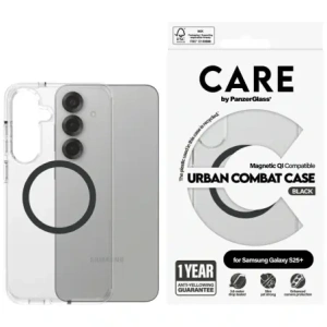 Kup Etui CARE od PanzerGlass Flagship Urban Combat Black QI pro Samsung Galaxy S25+ Plus průhledný - PZG763 - {ean13} - Sklep Home Screen