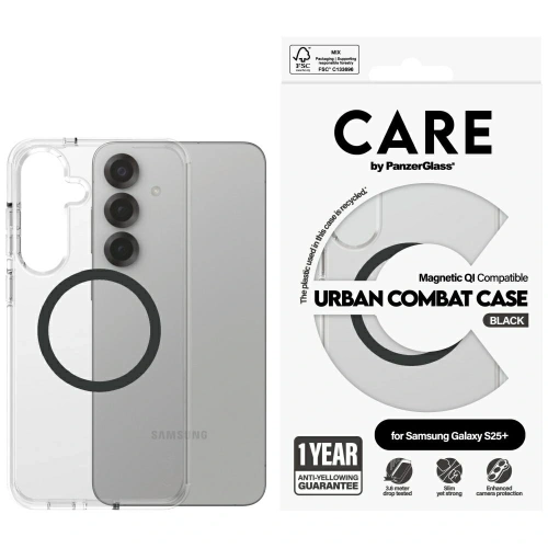 Kup Etui CARE by PanzerGlass Flagship Urban Combat Black QI do Samsung Galaxy S25+ Plus przezroczysty - PZG763 - {ean13} - Sklep Home Screen