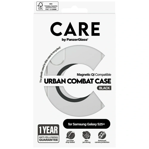 Kup Etui CARE by PanzerGlass Flagship Urban Combat Black QI do Samsung Galaxy S25+ Plus przezroczysty - PZG763 - {ean13} - Sklep Home Screen